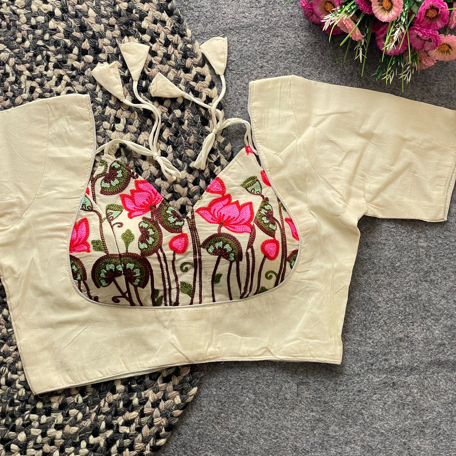 Charuvika Khadi Cotton Blouse